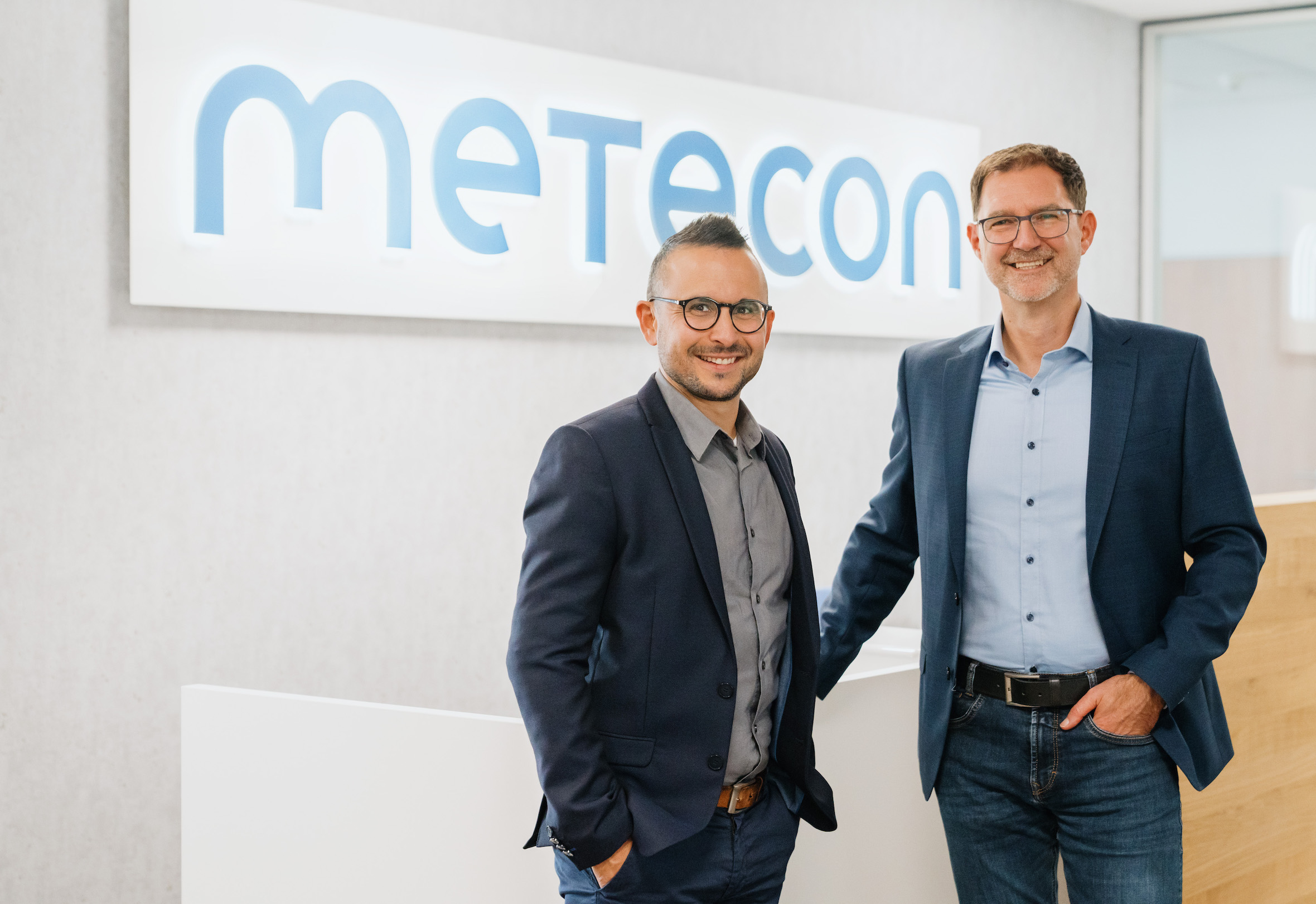 Marco Scicolone (links) und Alexander Fink (rechts) freuen sich auf die Zusammenarbeit. | © Metecon