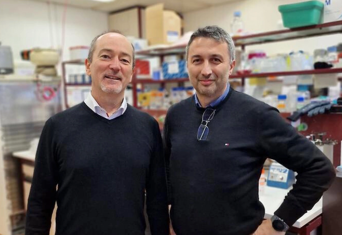 Ce financement important soutient les efforts de Diatheris pour révolutionner la gestion du diabète de type 1 grâce à des méthodologies de traitement innovantes (de gauche à droite : Pr. Roberto Coppari et Dr Giorgio Rimadori).