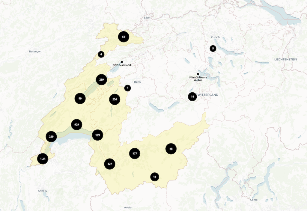 With over 3,500 active organizations, AlpICT’s new map showcases the vitality and diversity of Western Switzerland’s digital landscape.