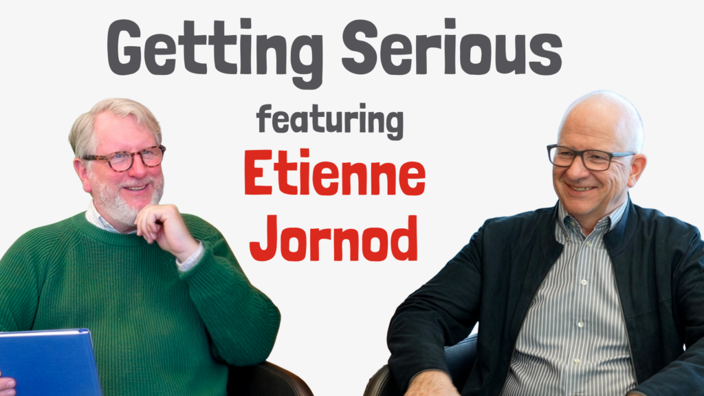 Dans cet épisode de Getting Serious, Woody s'entretient avec Etienne Jornod, l'un des dirigeants d'entreprise les plus accomplis de Suisse, pour explorer ce que signifie vraiment penser et agir comme un entrepreneur, que l'on dirige un géant pharmaceutique, un journal vieux de 250 ans, ou une biotech genevoise acquise à l'âge de 67 ans.