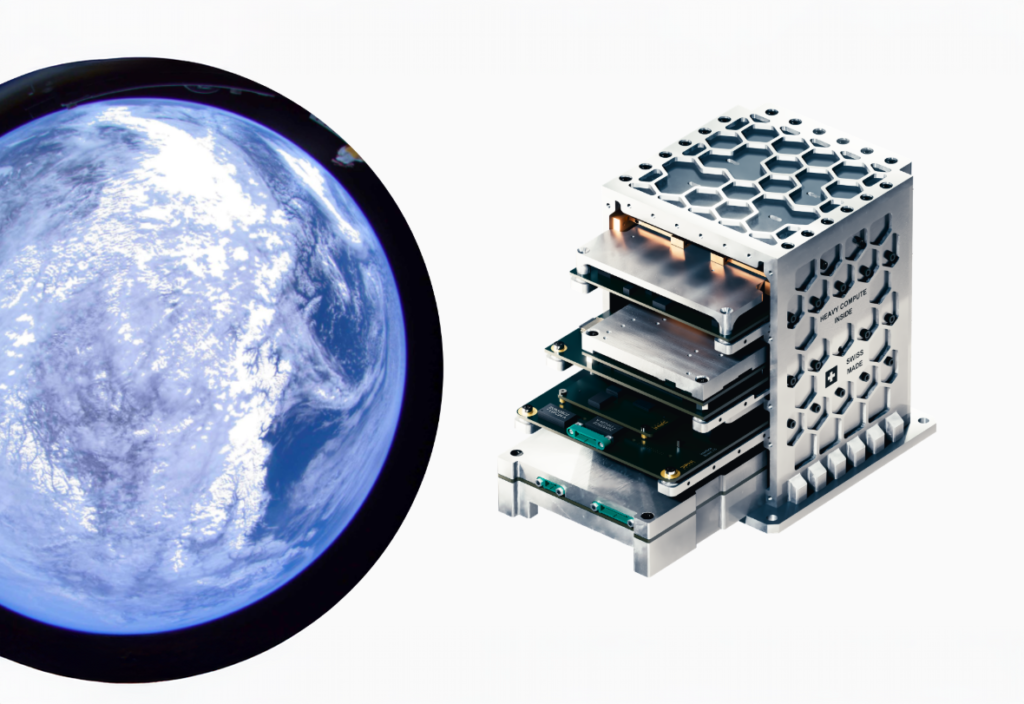 La start-up vaudoise DPhi Space a mis en service Clustergate-2, une plateforme de calcul en orbite qui a exécuté avec succès un modèle de langage visuel à bord d'un satellite.