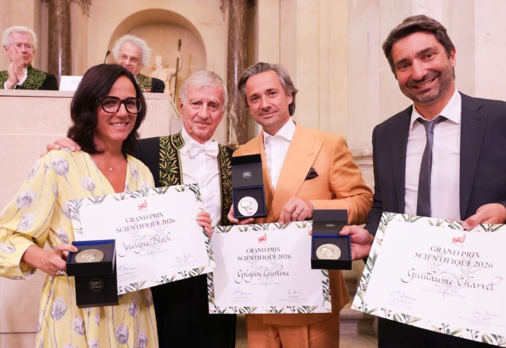 The .NeuroRestore center in Lausanne, led by Jocelyne Bloch and Grégoire Courtine, has been honored with the 2026 Grand Prix scientifique of the NRJ Foundation - Institut de France for its brain-spine interface that restores movement to paralyzed patients.
